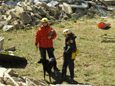 Handler Heritage briefing prior to beginnig rubble search