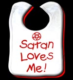 Satan Loves me Baby Bib