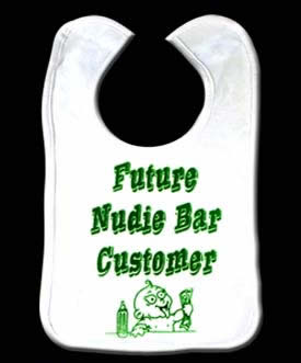 Future Nudie Bar Customer Baby Bib