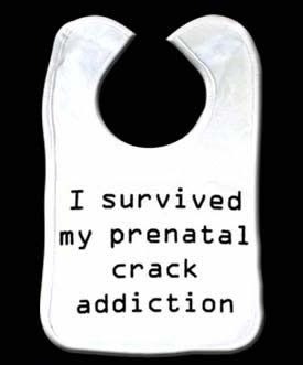 I Survived My Prenatal Crack Addiction baby Bibs